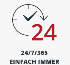 24/7/365 Einfach Immer