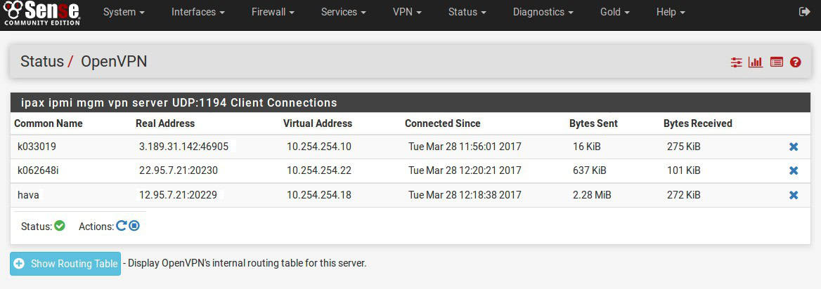 Firewall für Server